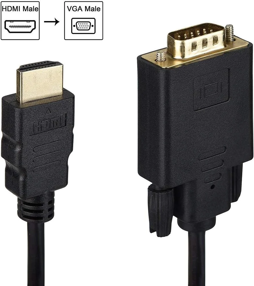 Imagem 4 de 5 do produto Cabo Conversor HDMI Macho X Vga Macho 1.8 Metros - Ativo