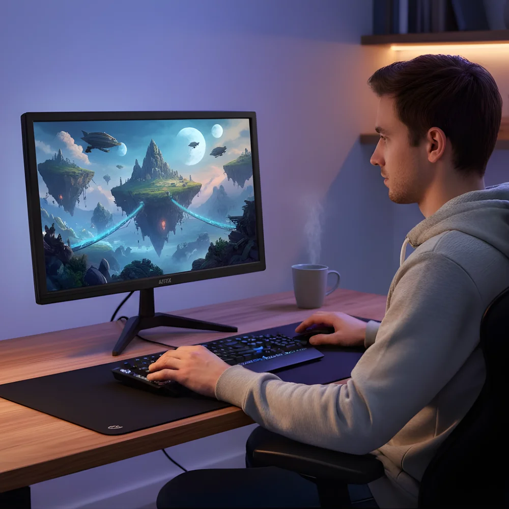 Monitor Gamer 27" Full Hd 75hz 5ms, Vga HDMI Vesa, Widescreen 16:9, Ideal Trabalho Estudo Jogos Monitor Gamer 27" Full Hd 75hz 5ms, Vga HDMI Vesa, Widescreen 16:9, Ideal Trabalho Estudo Jogos