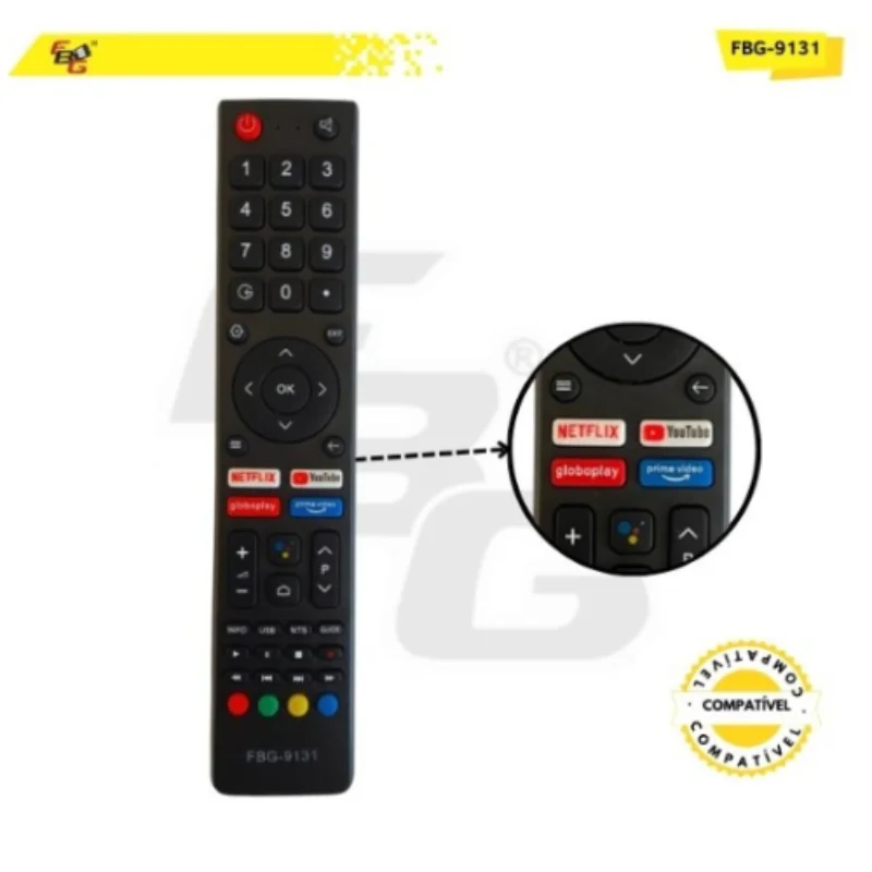 Imagem 2 de 4 do produto Controle Remoto  Compatível C/ Tv Philco Modelo Fbg-9131