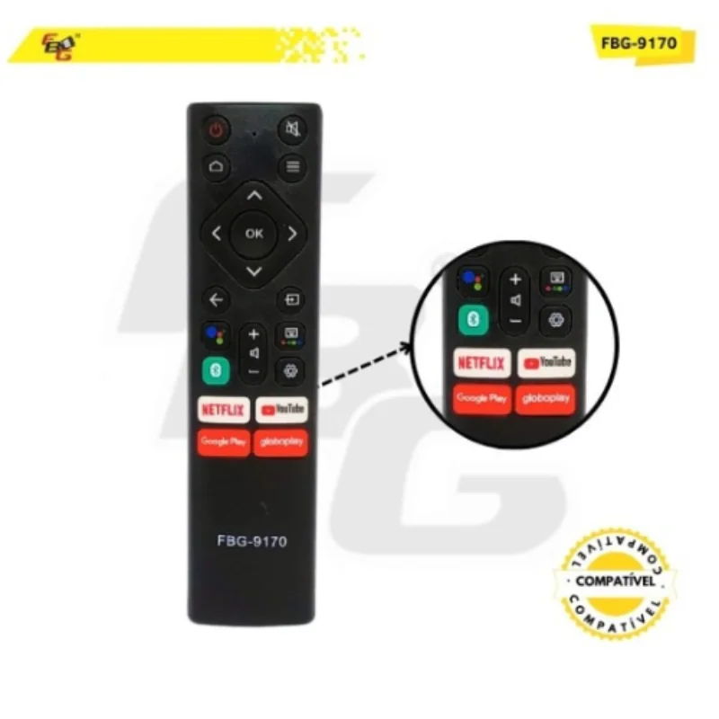 Imagem 5 de 5 do produto Controle Remoto Smart  Compatível C/ Tv Panasonic Modelo Fbg-9170