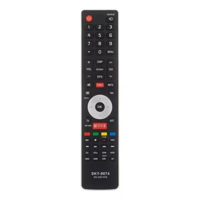 Controle Remoto Compatível Smart Tv Hisense 9074