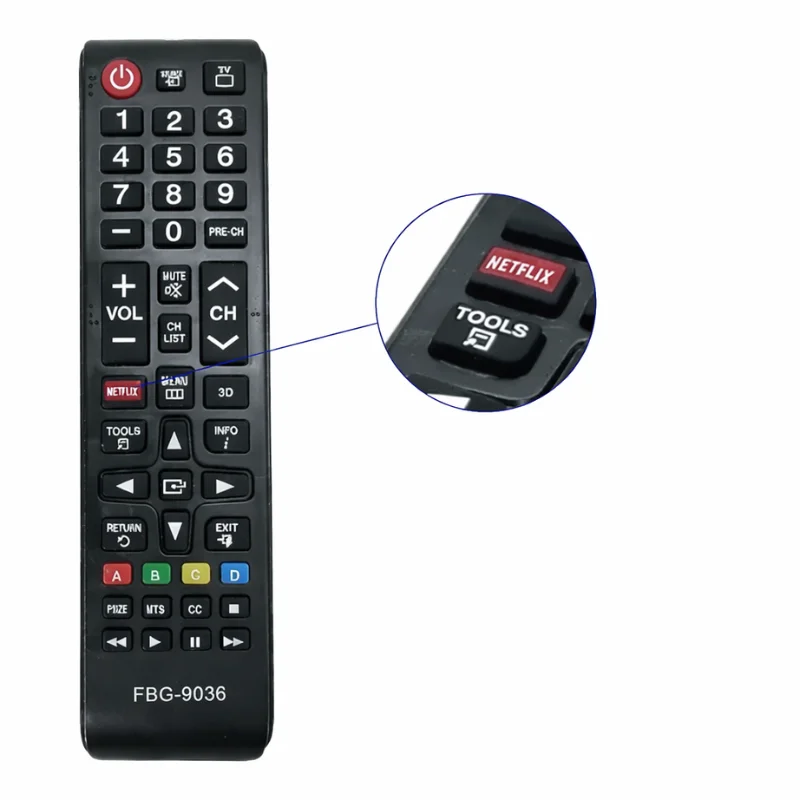 Imagem 2 de 4 do produto Controle Remoto Smart Compatível Com Tv Samsung Netflix Fbg-9036