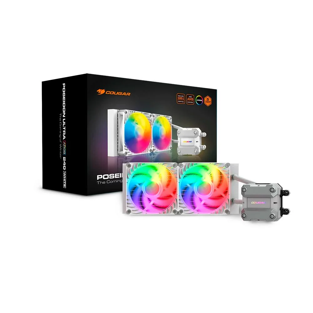 Water Cooler Cougar Poseidon Ultra ARGB 240 3mpul240.0002 Branco 7