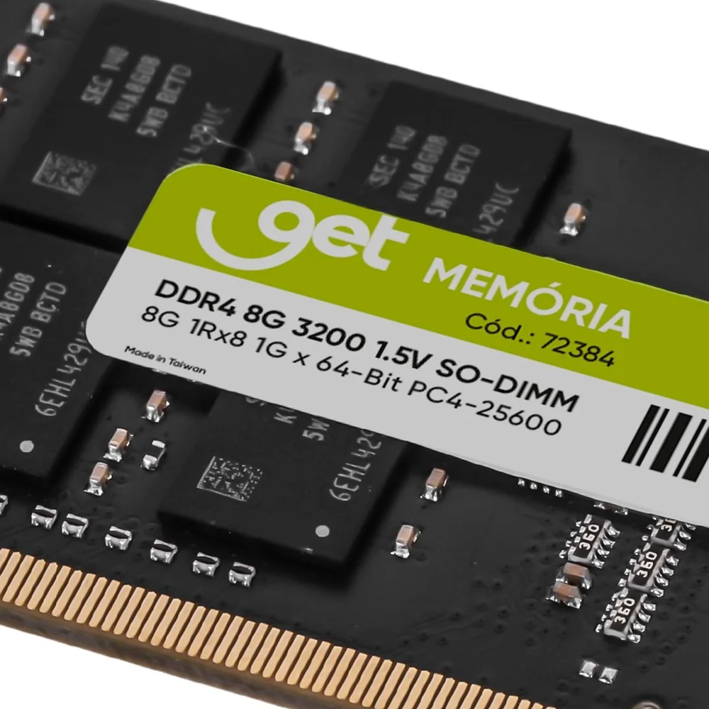 Imagem 3 de 5 do produto Memória Para Notebook Get, Ddr4 8GB 3200mhz
