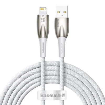 Baseus Glimmer Series | Cabo Usb - Lightning Para Apple Iphone Ipad Airpods 2m 2.4a