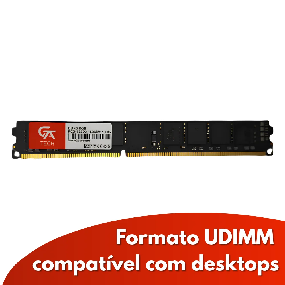 Imagem 4 de 5 do produto Memória Ram 8GB Gta Tech Ddr3 1600mhz Cl11 1.5v