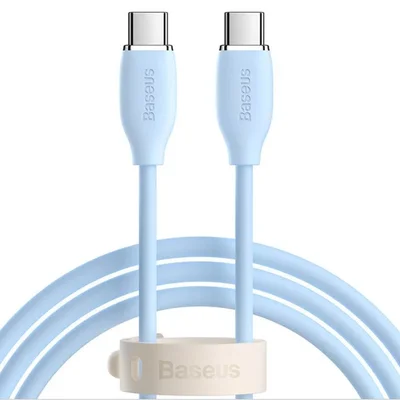 Cabo Baseus Jelly Usb-c Para Usb-c, 100w, 2m (azul)