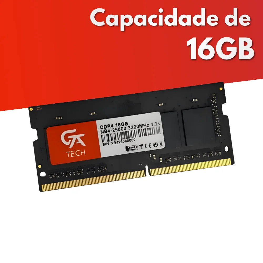 Imagem 2 de 5 do produto Memória Ram Notebook 16gb Gta Tech Ddr4 3200mhz Cl22 1.2v