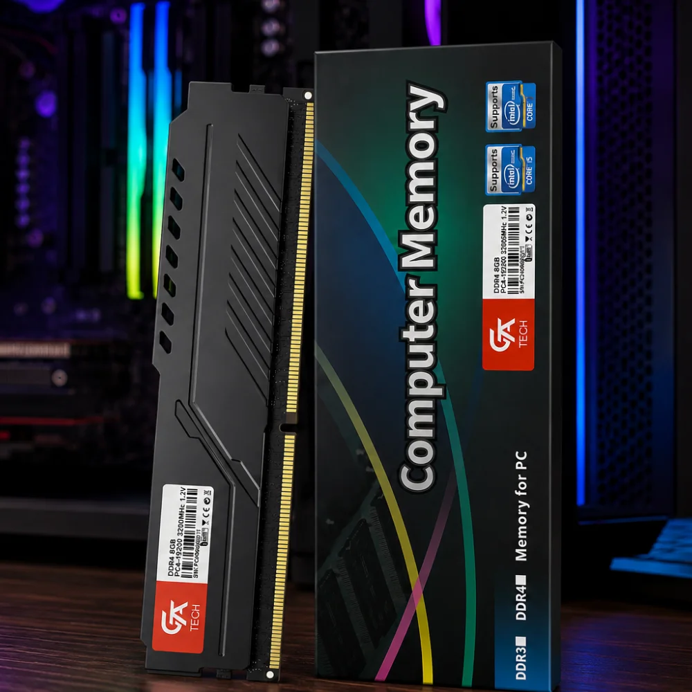 Imagem 4 de 5 do produto Memória Ram 8GB Gta Tech Ddr4 3200mhz Cl22 1.2v C/dissipador