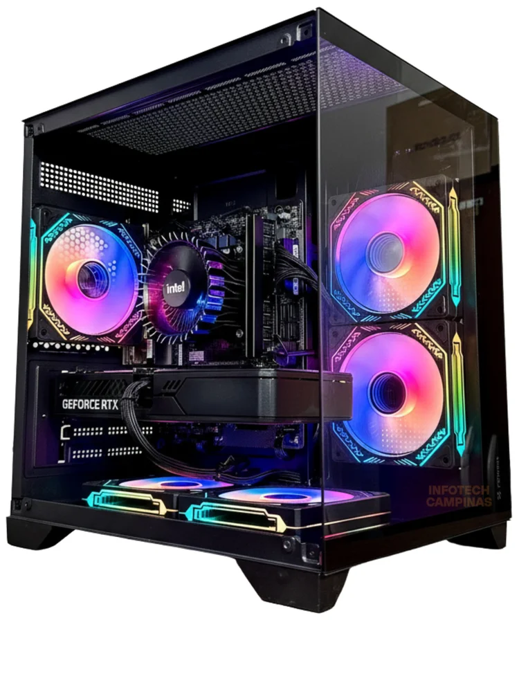 PCケース(自作PC用) Pc I9 14900kf DDR532GB RTX 3060 SSD 1T PC Gamer i9 14900KF, RTX 5070 Ti 12GB, 64GB DDR5, NVMe 1TB | Info3