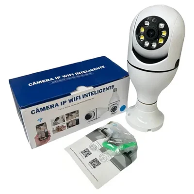 Smart Datacâmera Ip Lâmpada Câmera 1080p Hd Panorâmica Sem Fio De Segurança Em Casa Wi Fi Cctv Fisheye Lâmpada Câmera Yc