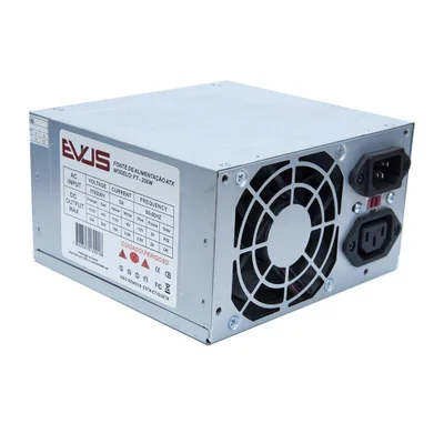 Fonte Evus Ft-200w 200w Real 20/ 24p 2 Sata Com Cabo De Forca E Caixa