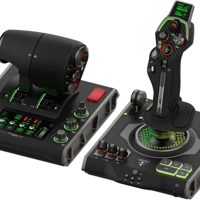 Turtle Beach Sistema De Simulação E Acelerador Universal Hotas Joystick PCs WINDOWS 10 E 11 - Black-tbs-0724-05