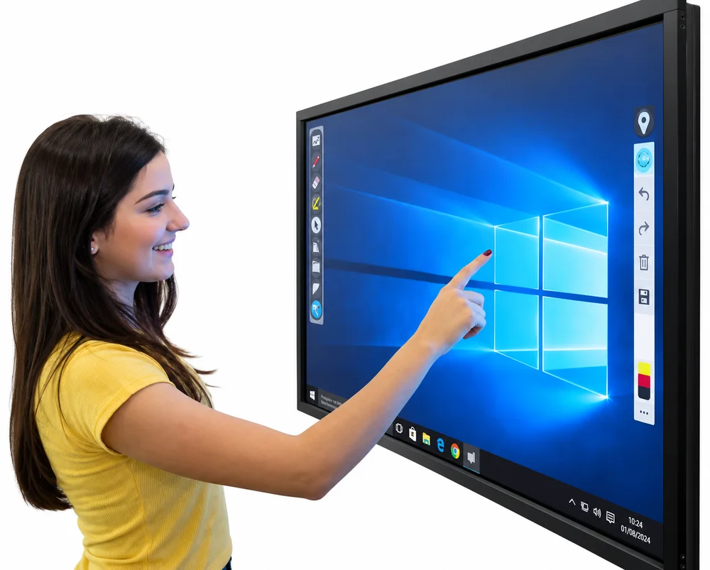 Imagem 2 de 2 do produto Monitor Touch Screen Infravermelho 43″ Wide | Usb Com Moldura De Alumínio