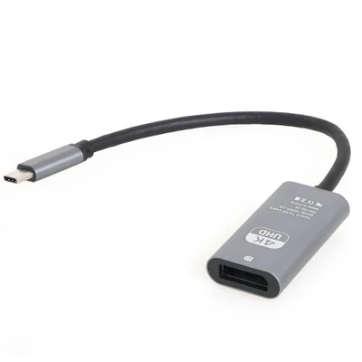 Cabo Adaptador Usb-c Para Displayport Prata Prata