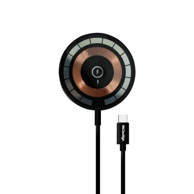 Carregador Wireless Sem Fio - Preto - Verde
