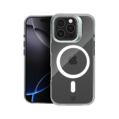 Capa Case Capinha Para Iphone 16 Pro Max - Magsafe Crystal Armor Stand - Não Amarela - Gshield