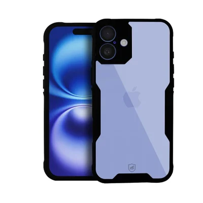Capa Case Capinha Para Iphone 16 - Dual Shock Sense Preta - Gshield