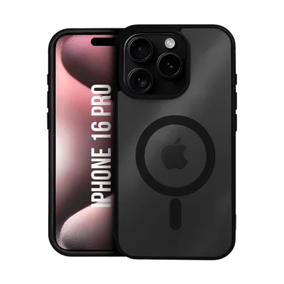 Capa Case Capinha Magsafe Para Iphone 16 Pro - Preta - Gshield