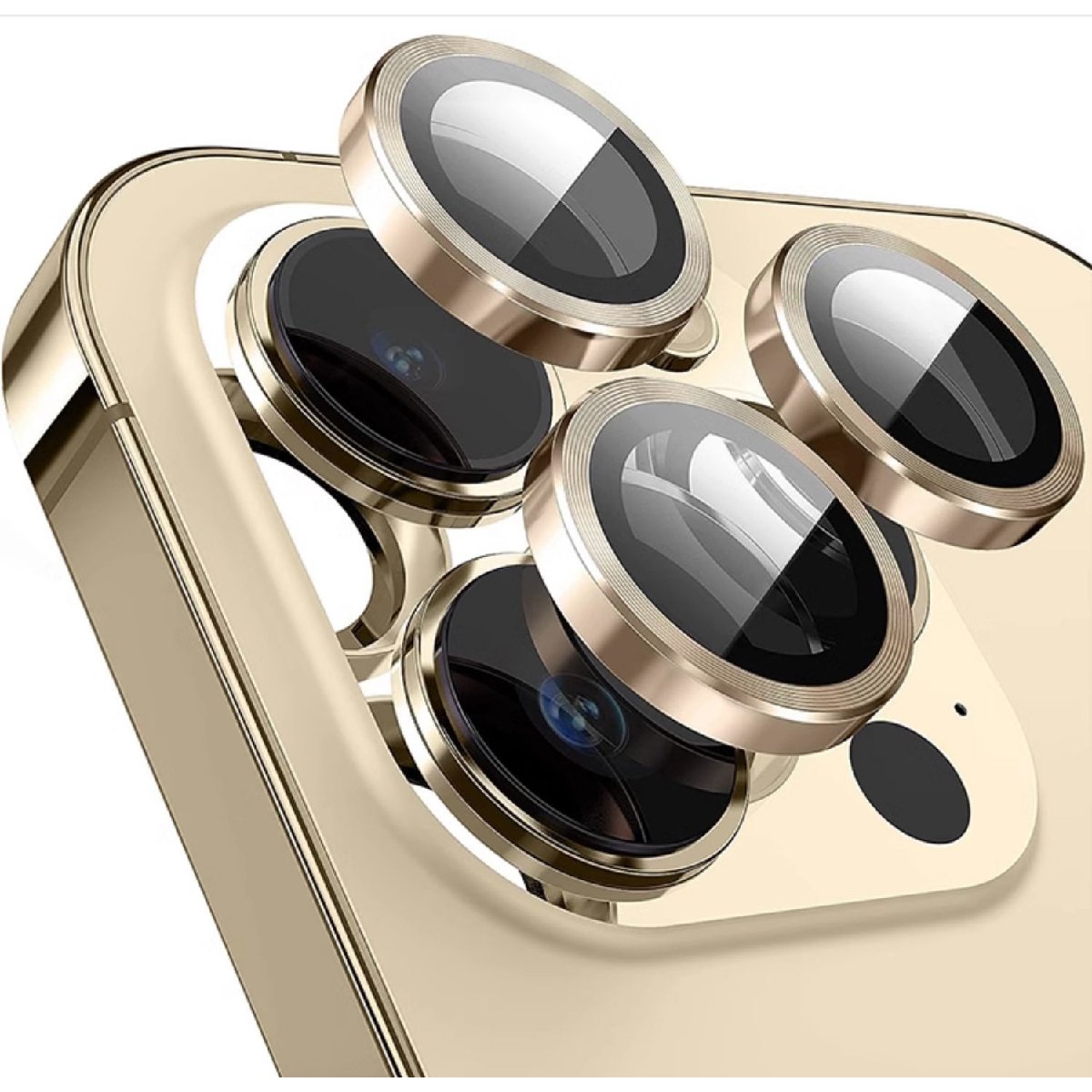 Kit Película Lente De Câmera Compatível Com Iphone 17 17 Air 17 Pro 17 Pro Max Lisa Cor:dourado;tamanho:iphone 17(2pcs)