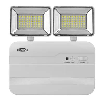 Luminária De Emergência Branca LED 18w 3000 Lm