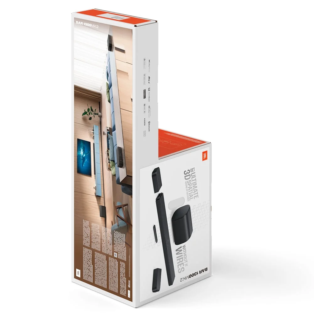 Imagem 4 de 5 do produto Soundbar Jbl Bar 1300xmk2 Com 11.1.4 Canais Bluetooth, Dolby Atmos® Real, Dts:x E 785w De Potência Bivolt