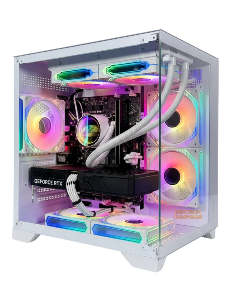 PC Gamer Workstation i5 12400 12ª Geração | RTX 5060 Ti 16gb | 32gb Ddr4 | SSD Nvme 1TB | Performance E Estilo Único