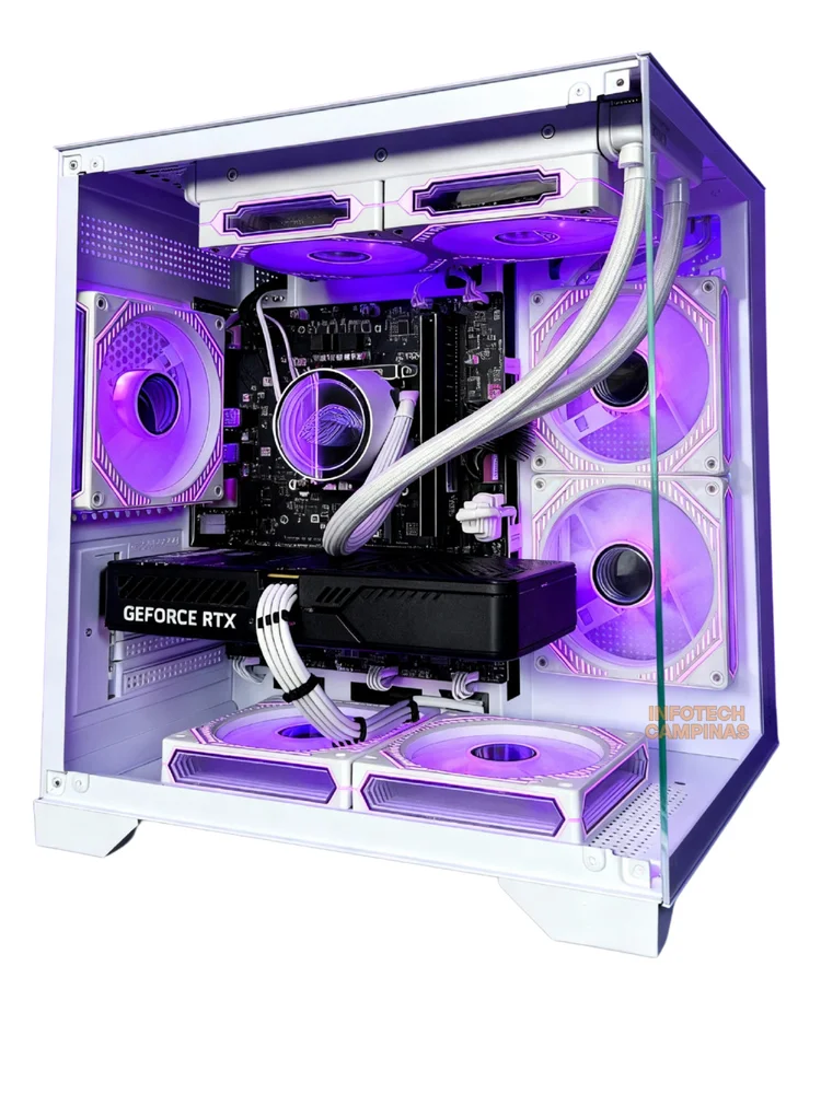 PC Gamer Workstation i5 12400 12ª Geração | RTX 5060 Ti 16gb | 32gb Ddr4 | SSD Nvme 1TB | Performance E Estilo Único - view 2