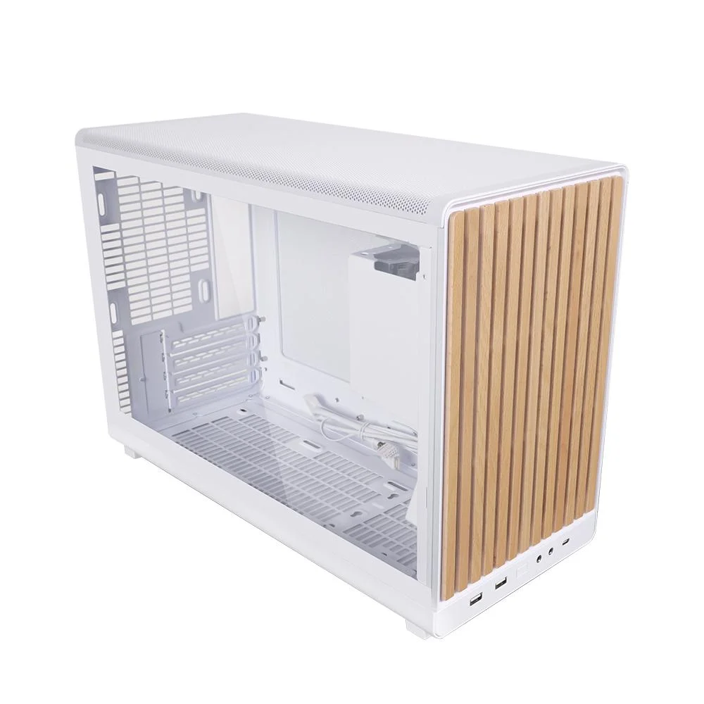Imagem 4 de 5 do produto Gabinete Lian Li A3 Micro Atx Wood Edition Lateral Vidro Branco