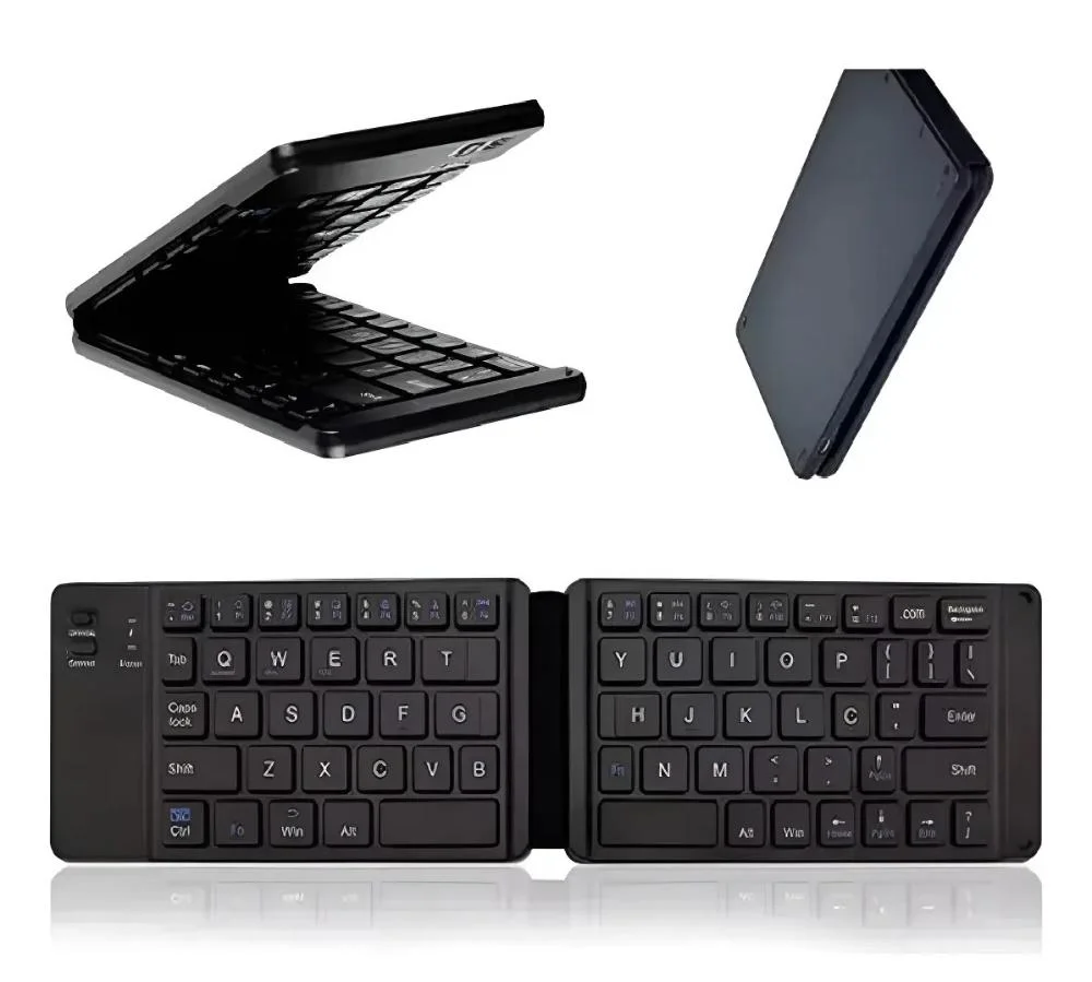 Mini Teclado Dobrável De Bolso Para Celular Tablet E Notebook  Com Ç