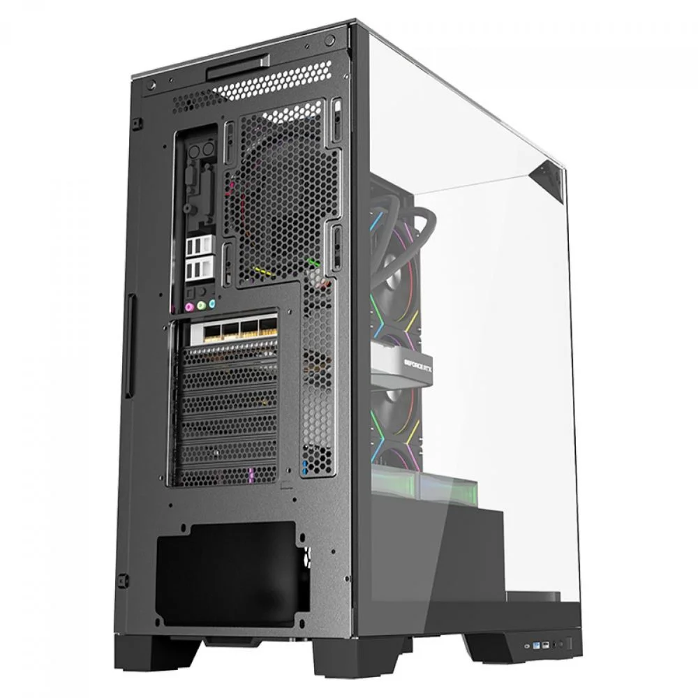 Imagem 3 de 5 do produto Gabinete Gamer Mid Tower Sem Fan Sem Fonte Liketec Empire Dark Lc-at-empire-2091