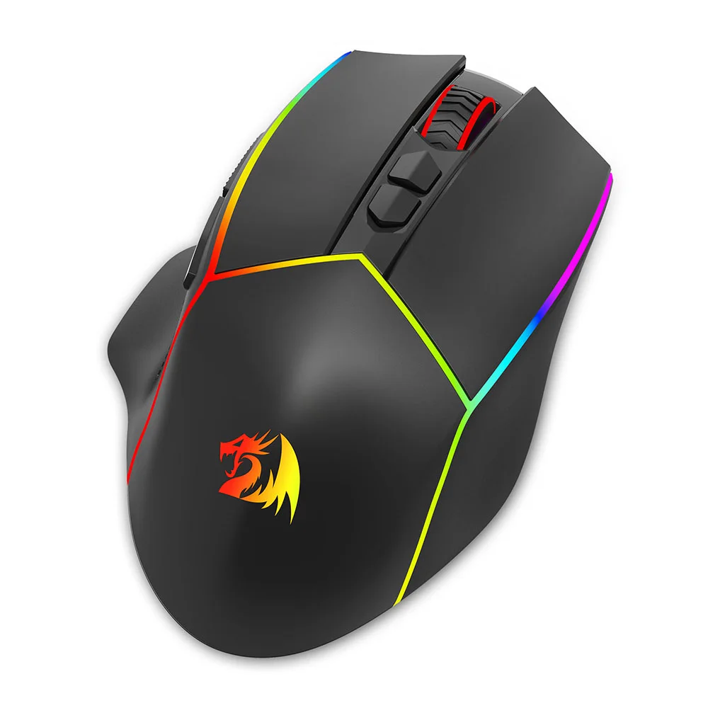 Imagem 4 de 5 do produto Mouse Gamer Sem Fio Redragon Axe Pro RGB M814RGB-pro Preto