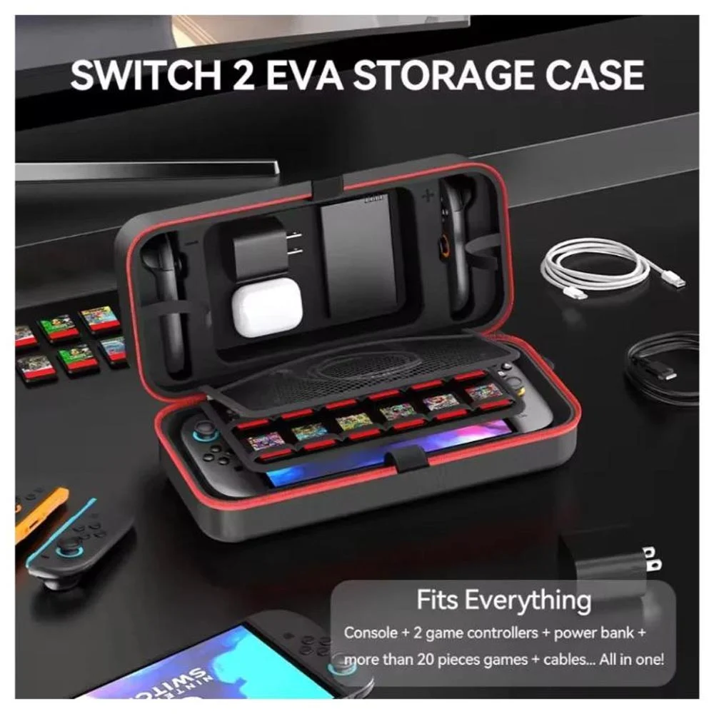 Imagem 3 de 5 do produto Estojo Bolsa Case Premium Compativel Switch 2 / OLED
