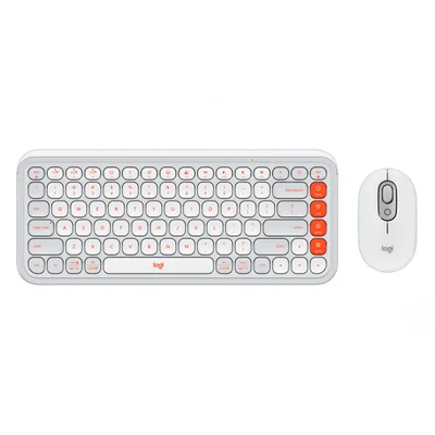 Kit Teclado E Mouse Logitech Pop Icon Sem Fio - 920-013057