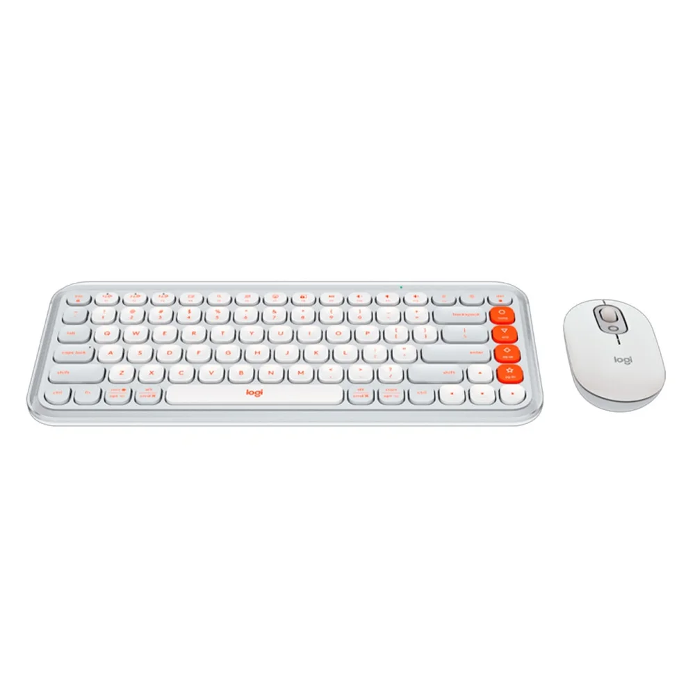 Imagem 4 de 5 do produto Kit Teclado E Mouse Logitech Pop Icon Sem Fio - 920-013057