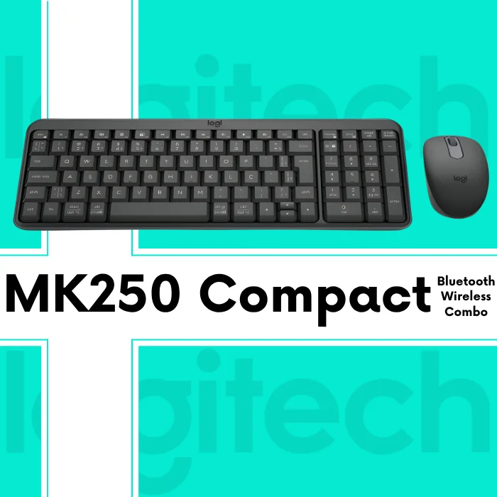 Imagem 3 de 5 do produto Kit Teclado e Mouse Logitech MK250 Bluetooth Grafite - 920-013516