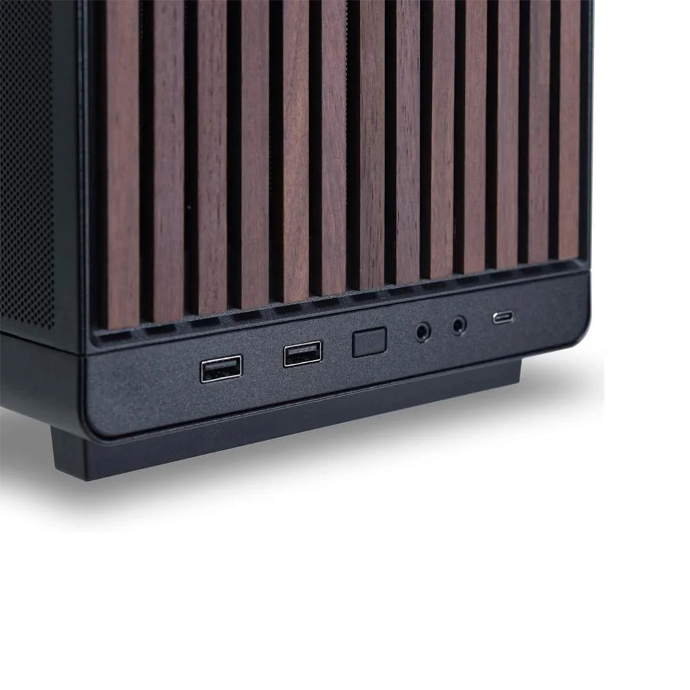 Imagem 2 de 5 do produto Gabinete Lian Li A3 Micro Atx Wood Edition Lateral Vidro Preto