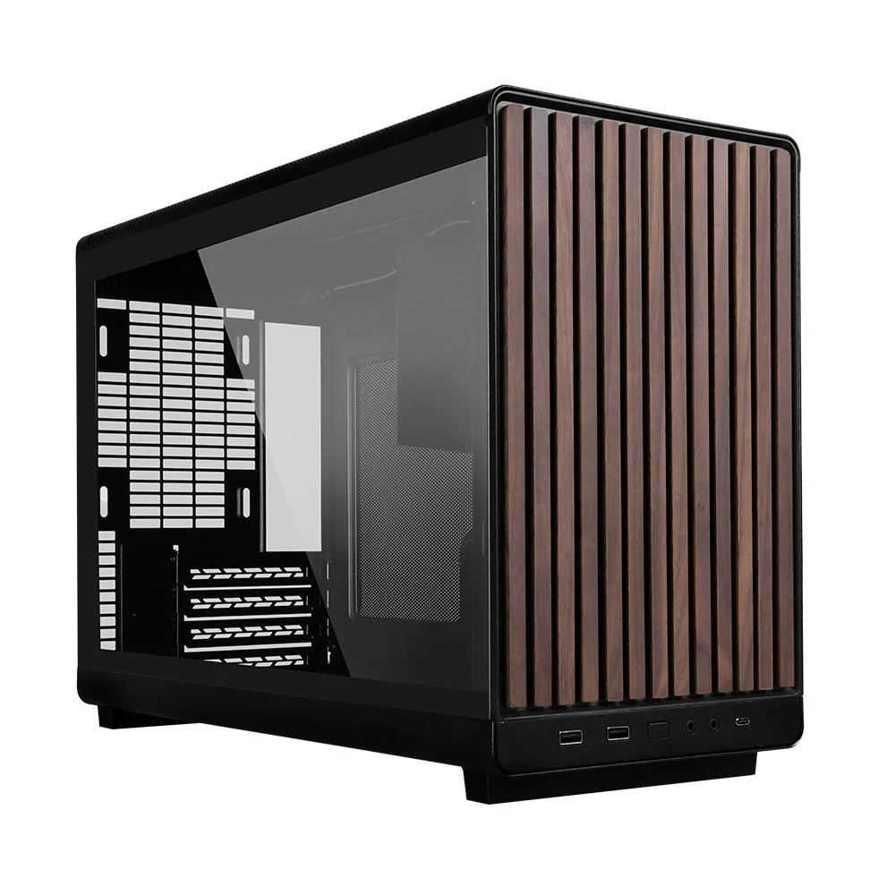 Imagem 4 de 5 do produto Gabinete Lian Li A3 Micro Atx Wood Edition Lateral Vidro Preto