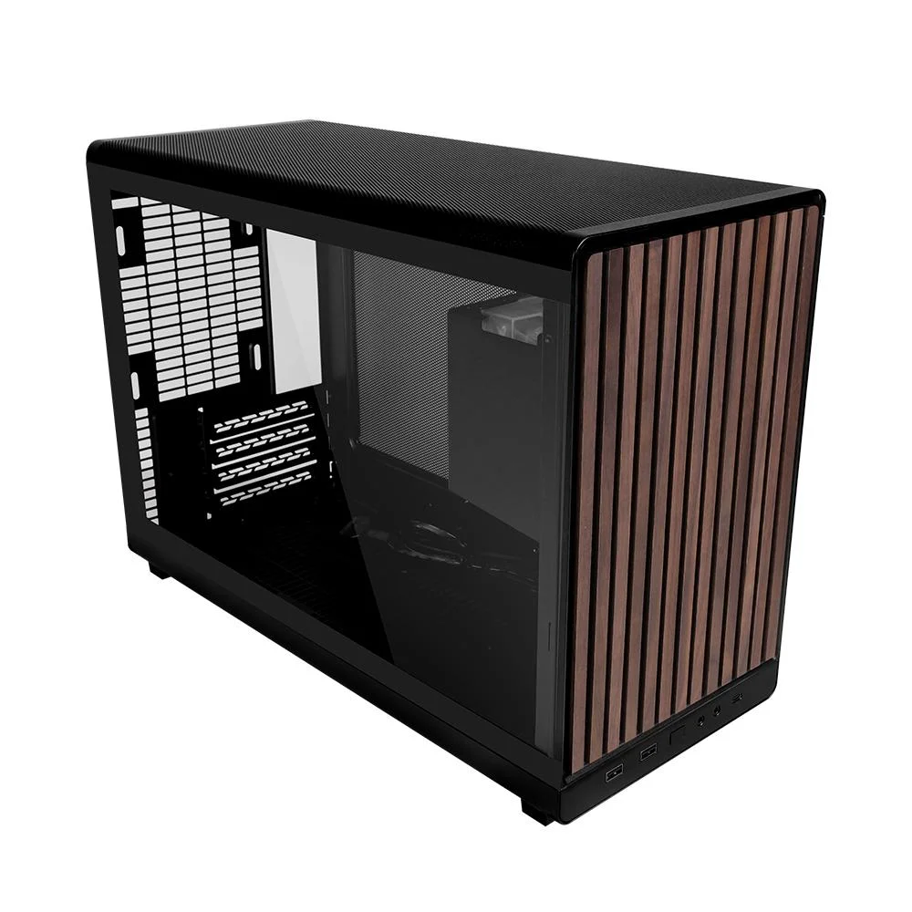 Imagem 5 de 5 do produto Gabinete Lian Li A3 Micro Atx Wood Edition Lateral Vidro Preto
