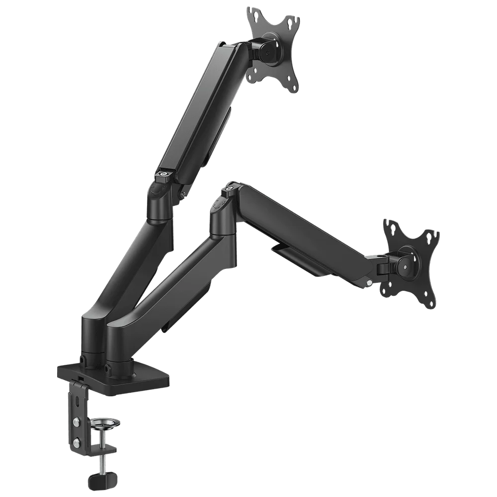 Imagem 2 de 5 do produto Suporte Articulado Para 2 Monitores Assistido Mola De 17" - 32" PCyes