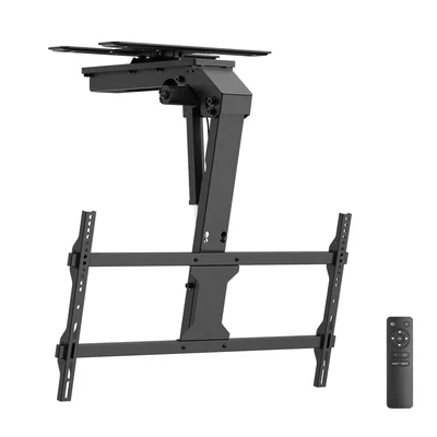 Suporte Tv Teto Motorizado Giratório 43 A 86 " - PCyes Plmstm02b Cor:preto