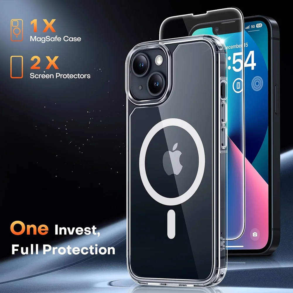 Imagem 5 de 5 do produto Capa Magnética Taurii Iphone 13 6,1 Proteção 360 Magsafe