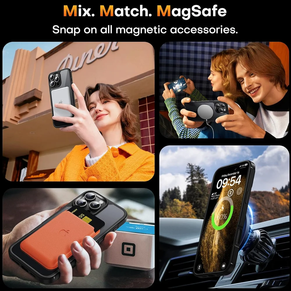 Imagem 3 de 5 do produto Capa Tauri Iphone 16 Pro Max 6.9 Magnética Proteção 360