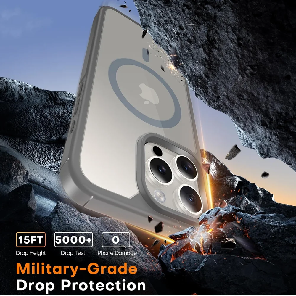 Imagem 2 de 5 do produto Tauri Capa Iphone 16 Pro Magnética Proteção Militar Slim