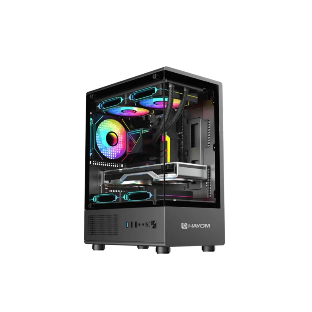Imagem 3 de 5 do produto Gabinete Gamer Mid Tower C/3 Fans Hayom Gb1789
