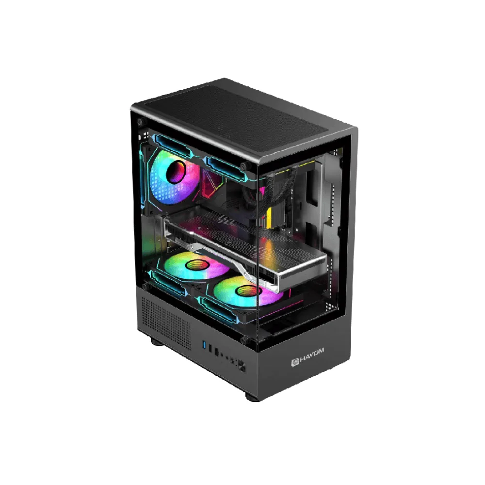 Imagem 5 de 5 do produto Gabinete Gamer Mid Tower C/3 Fans Hayom Gb1789