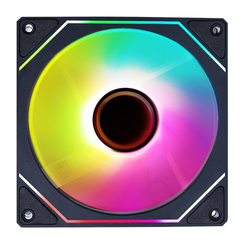 Imagem 1 de 5 do produto Cooler Para Gabinete Round5 Aurora Forward, 120mm, Pwm, ARGB, Preto, R5-aurora-fw-b-2192