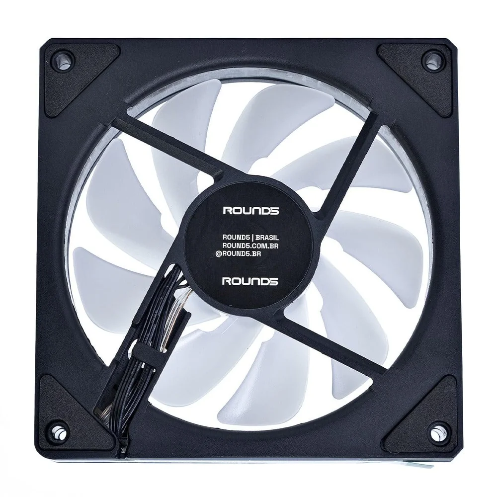 Imagem 3 de 5 do produto Cooler Para Gabinete Round5 Aurora Reverse, 120mm, Pwm, ARGB, Preto, R5-aurora-rv-b-2191