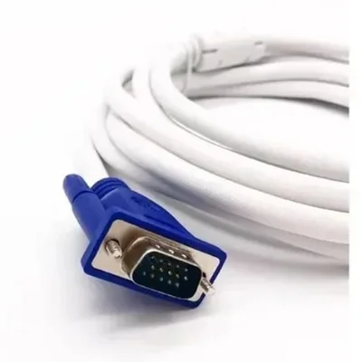 Cabo Vga 3m Com Filtro Branco