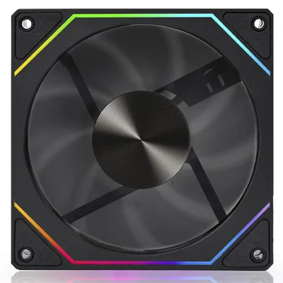 Cooler Para Gabinete Round5 Nordwind Reverse Black, ARGB, 120mm, Pwm, Preto, R5-nordwind-rv-b-2195